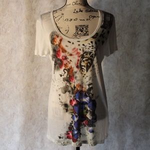 Buffalo, Soft T-Shirt with Metallic Details. S